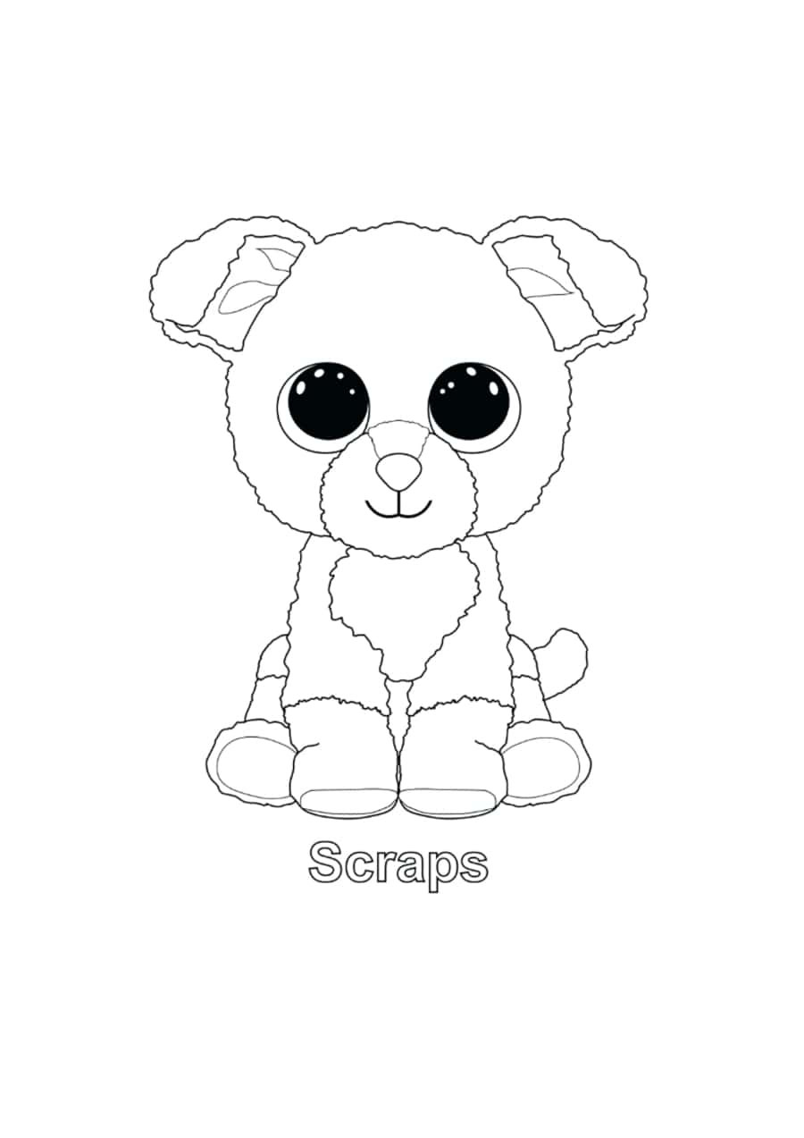 Scraps Dog Beanie Boo Tracing Worksheets Pdf Free Vectors